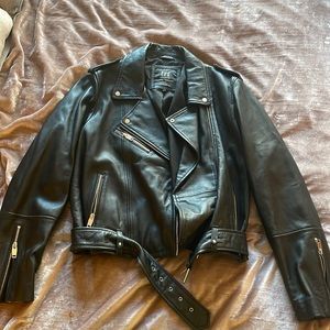 Zara TRF Leather Biker Jacket